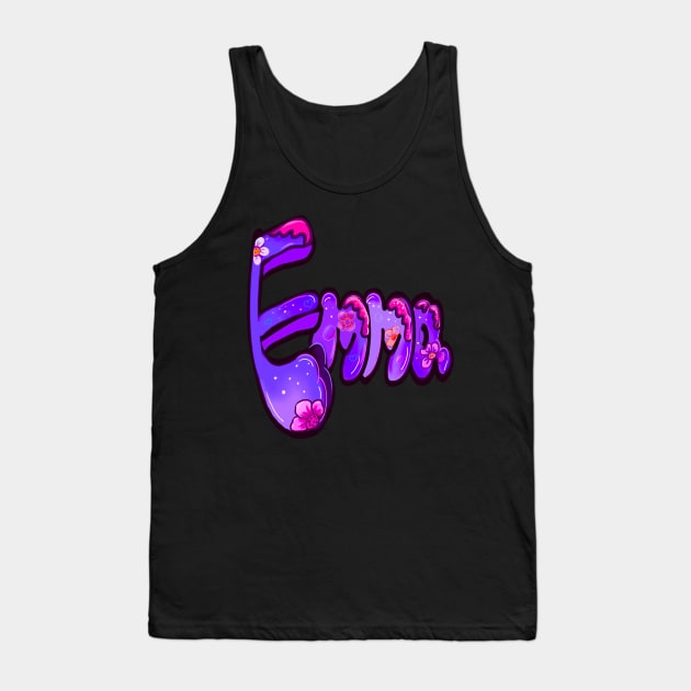 Emma in Purple First Name Tank Top by Artonmytee